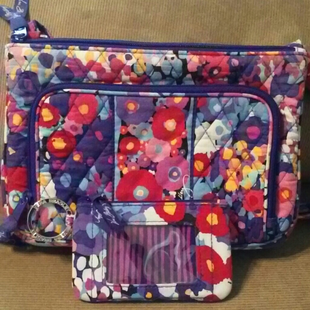 Vera Bradley Little Hipster Zip ID Impressionista